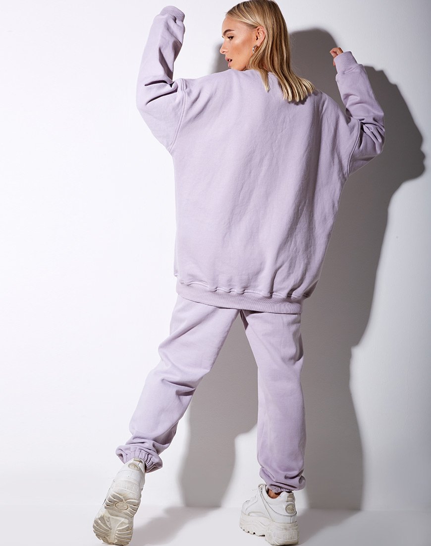 Imagen de sudadera Glo en lila pastel Daisy Embro