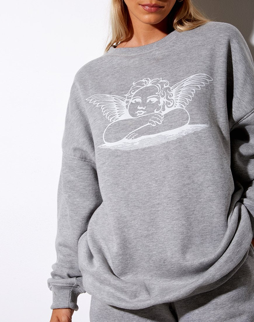 Sudadera Glo en Marga Gris Angelo
