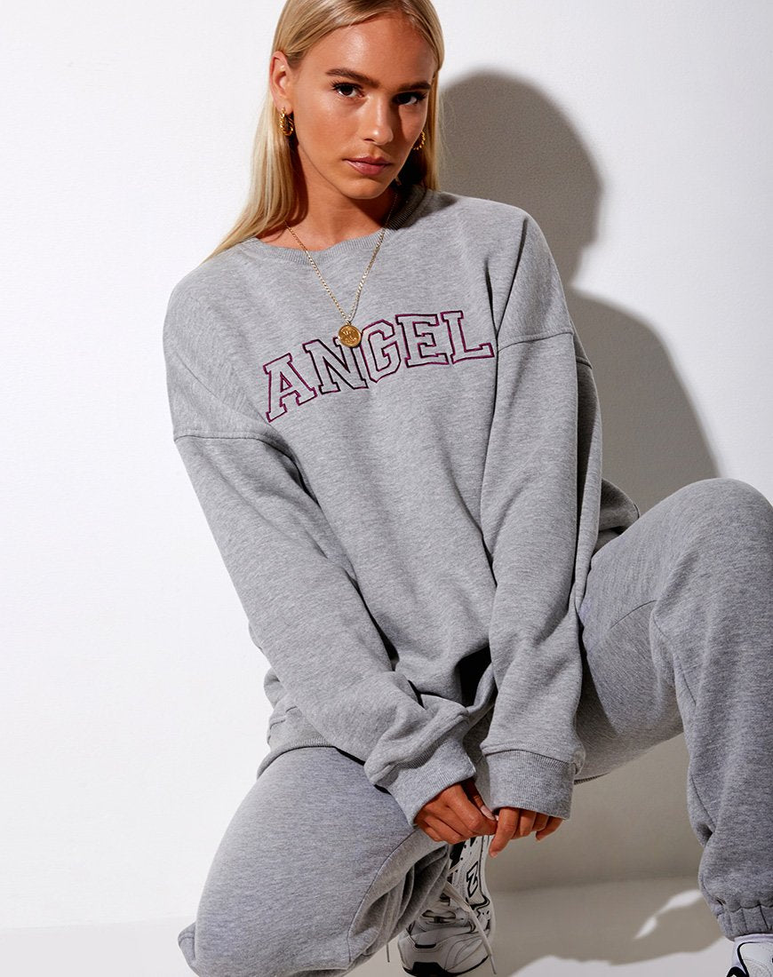 Imagen de Sudadera Glo en Grismarl Angel Embro en Borgoña