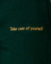 Botella Verde con Take Care Of Yourself Embro