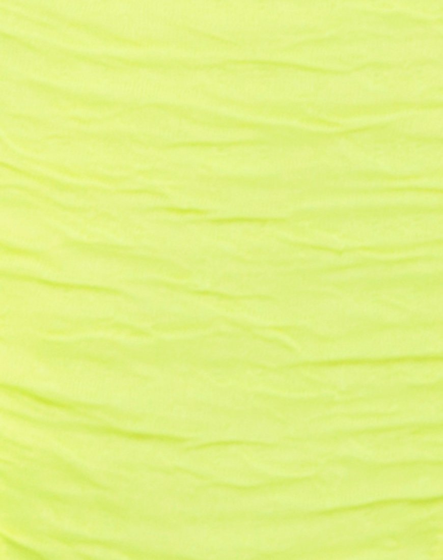 Imagen del bañador Goddess en 80s Crinkle Sour Lime