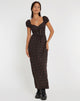 imagen de Grace Maxi Dress in Dark Pink Rose Black