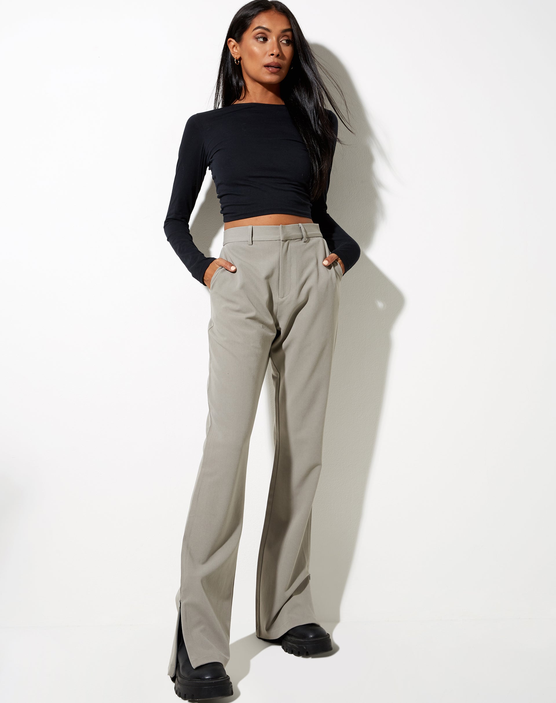 Imagen del pantalón Grego Verde Beige