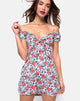 Imagen del minivestido Karoo en Blooming Rose