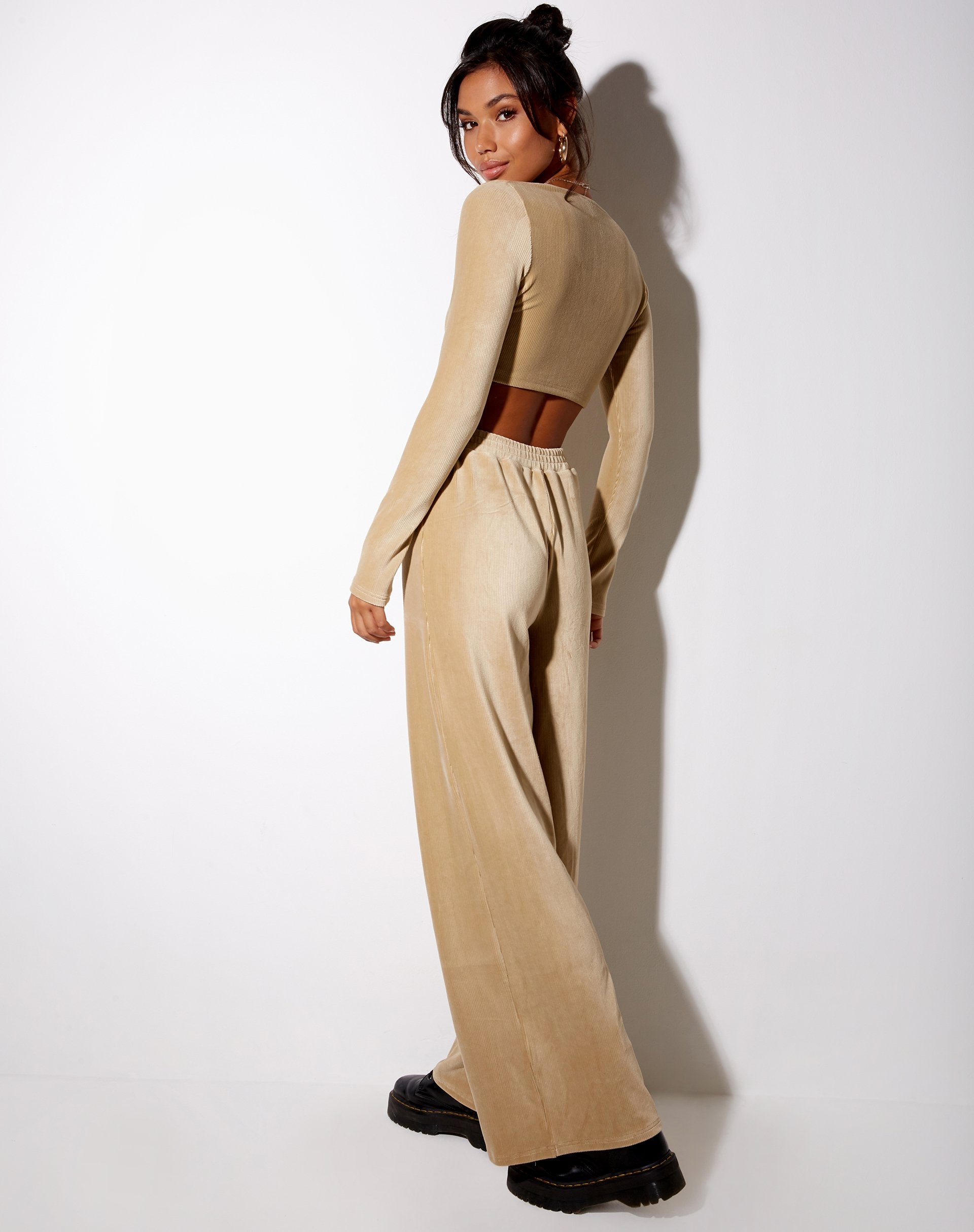 Imagen de Obeli Pantalones de terciopelo Rib Tan