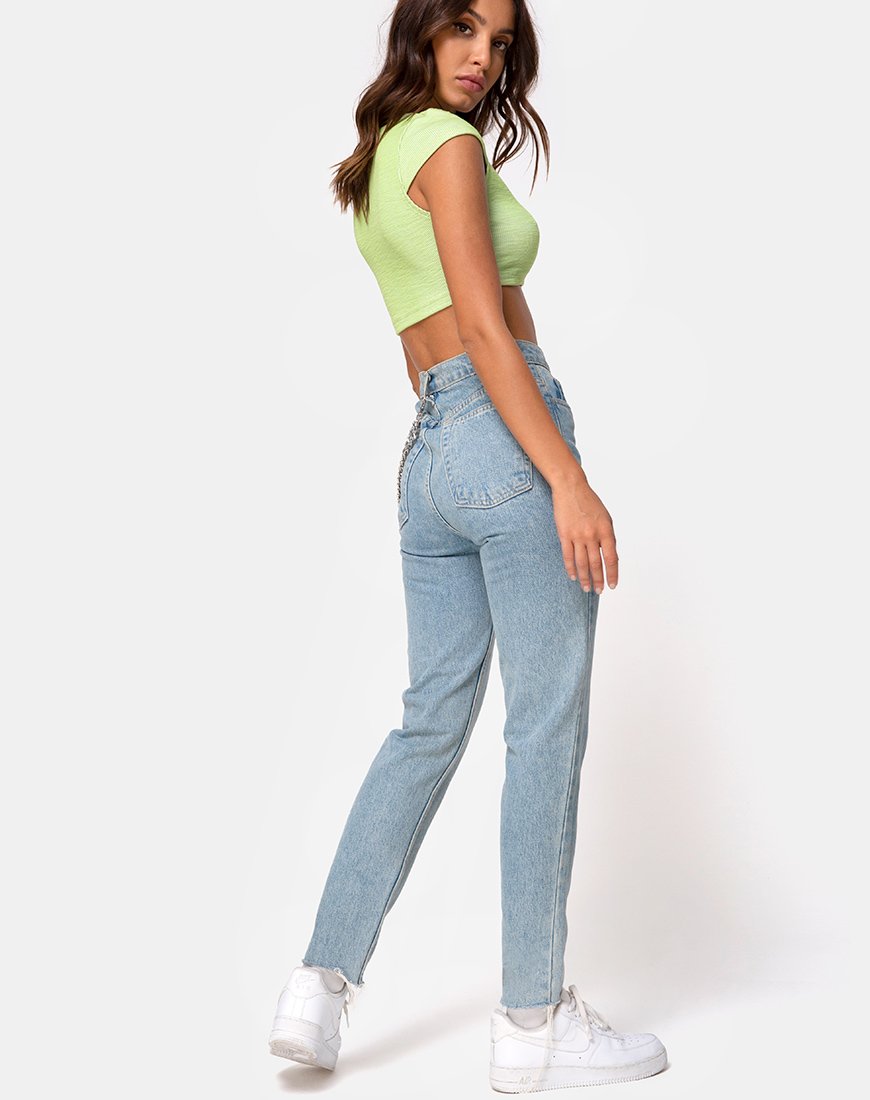 Imagen de Guanna Crop Top en Rib Lime