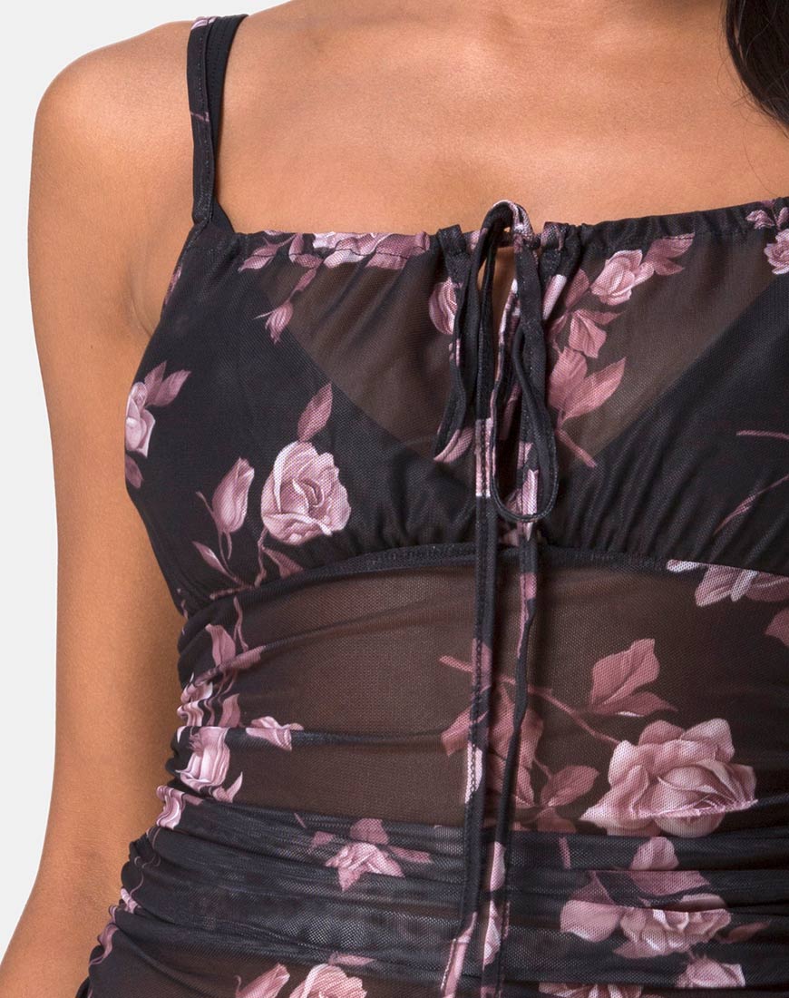 Imagen del vestido Guenalia en rosa oscuro