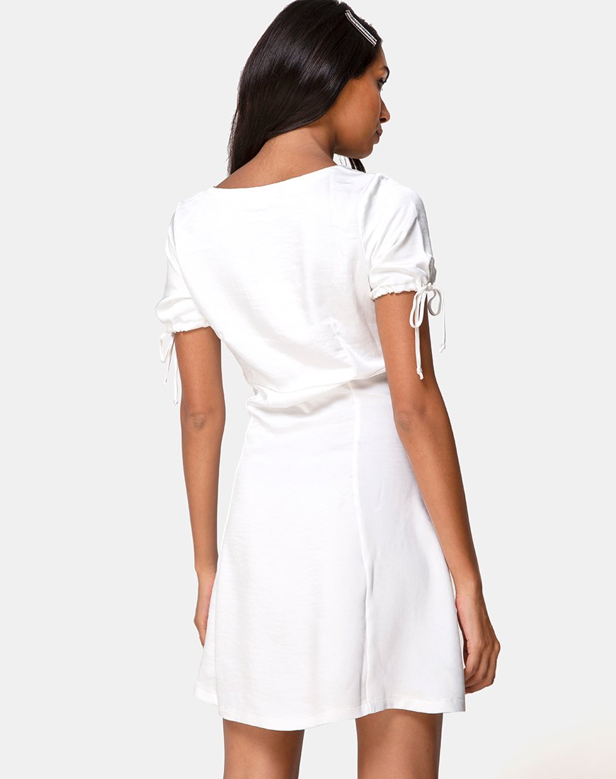 Imagen del vestido Guenette de satén marfil
