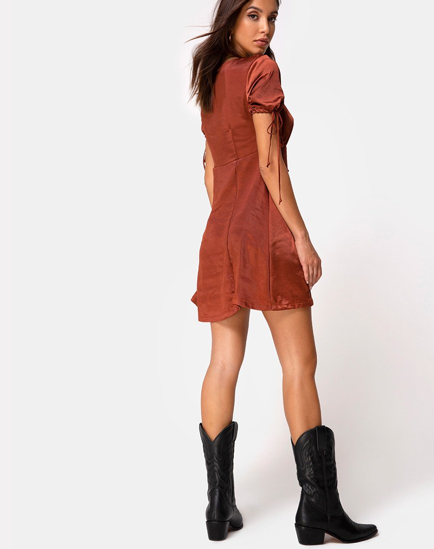 Imagen del vestido Guenette en óxido oscuro