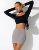 IMAGEN DE Minifalda Guida en Jaquard Rib Tan