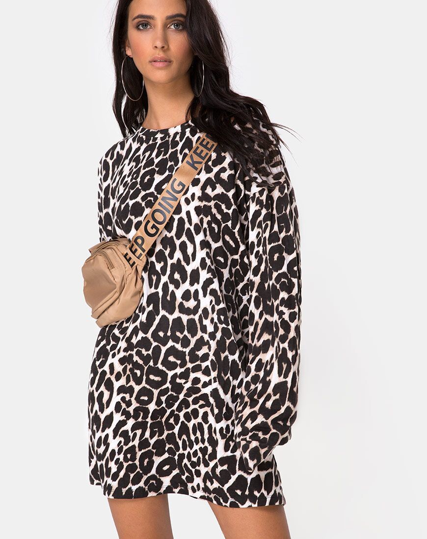 Vestido Lotsun en jaguar oversize