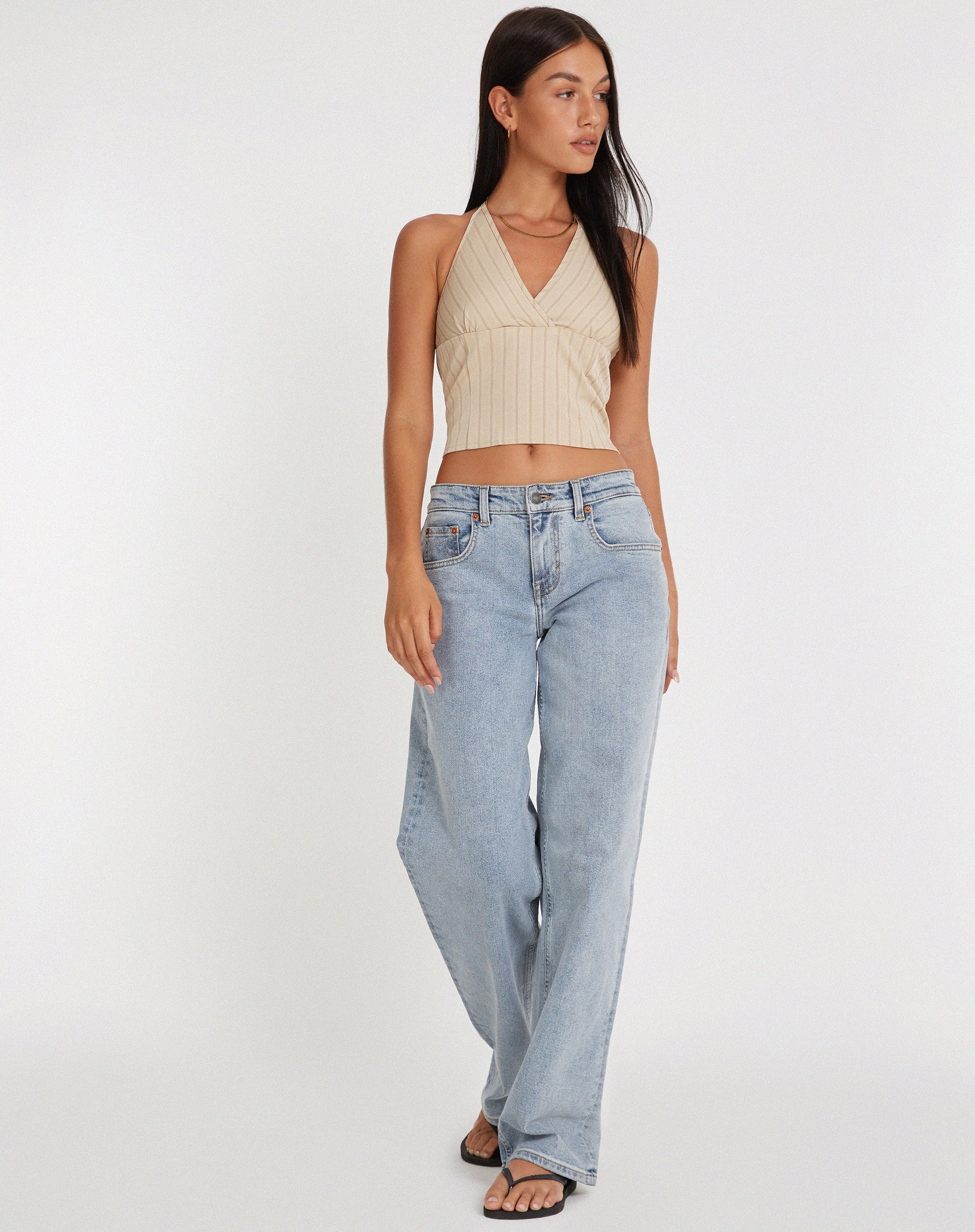 imagen de Hajra Vest Top in Cream Stripe