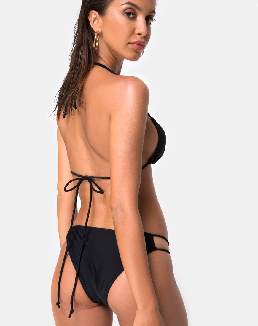 Imagen del sujetador de bikini Halow negro