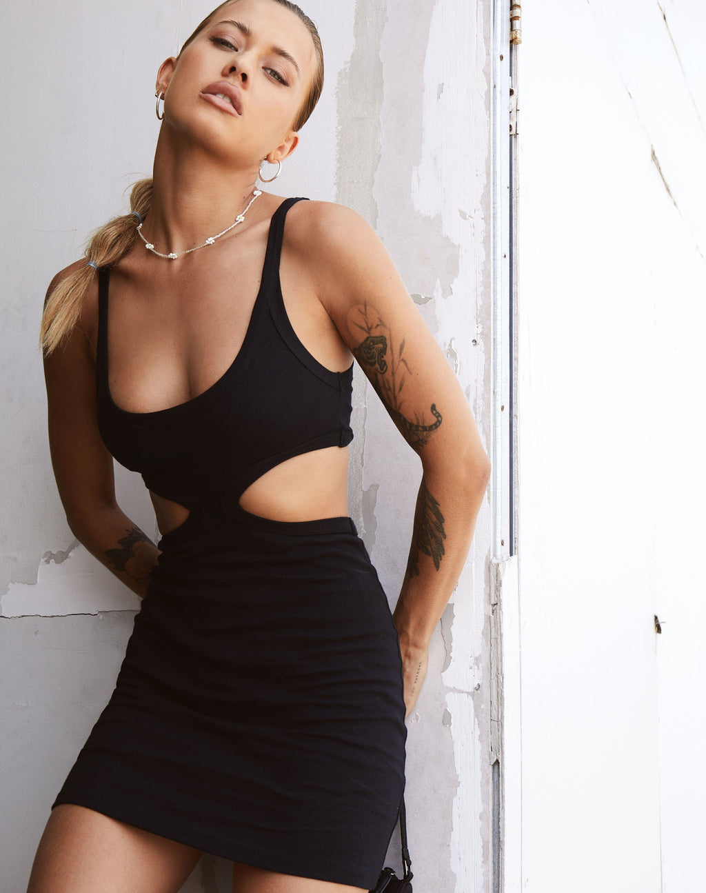 Minivestido Han en rib negro