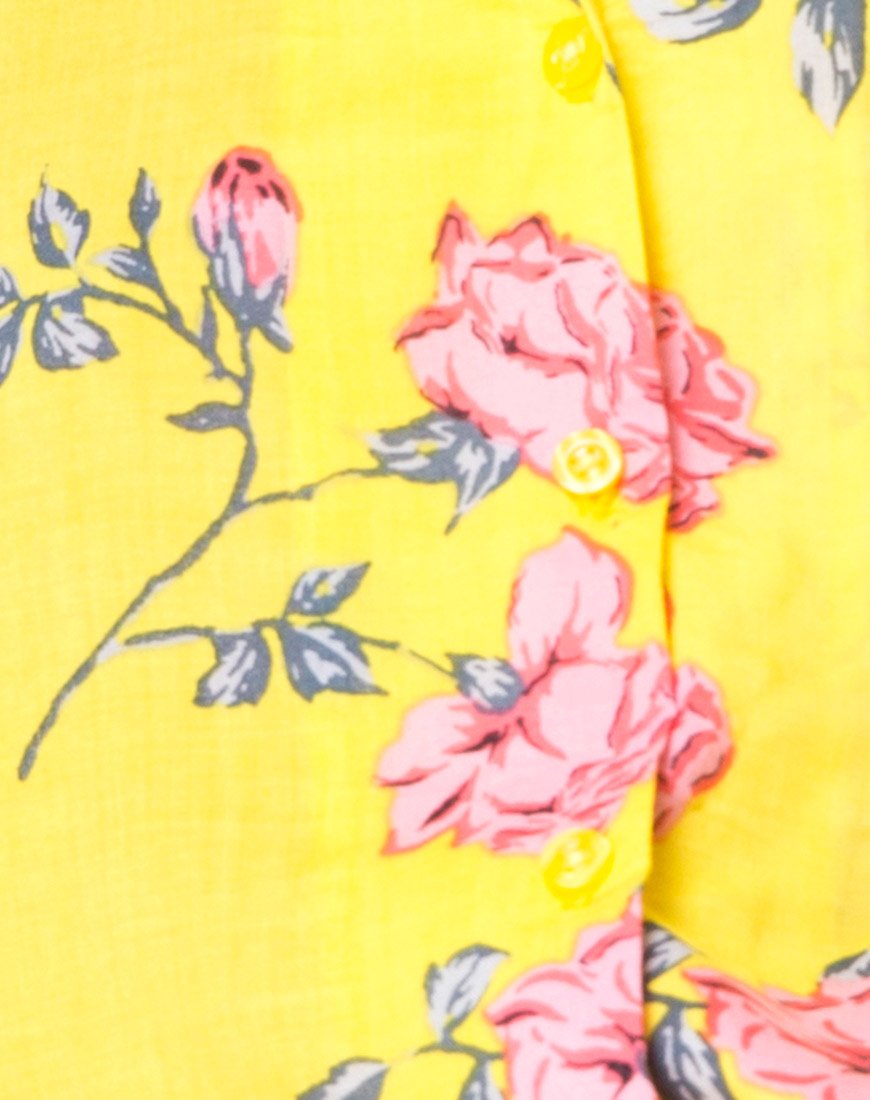 Imagen de la camisa hawaiana Candy Rose Yellow