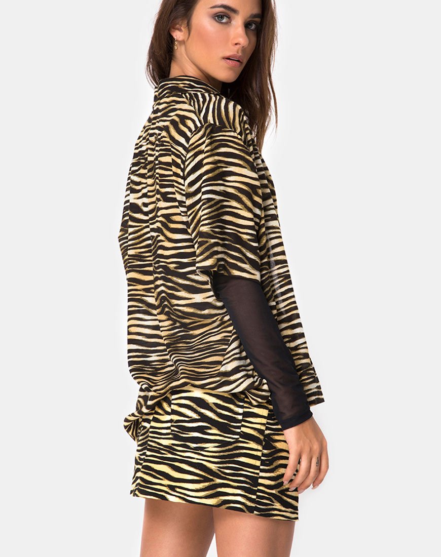 Camisa hawaiana en Zip's Zebra Marrón