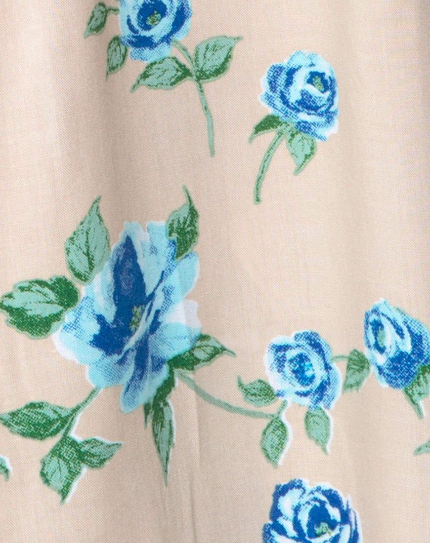 Imagen de la camisa hawaiana Rose Blossom Blue