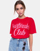 Imagen de Oversize Basic Tee in Heartbreaker Club Red