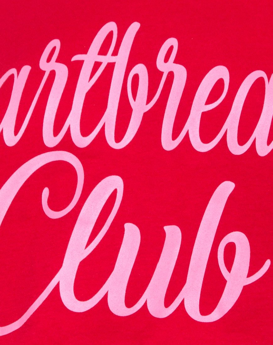 Imagen de Oversize Basic Tee in Heartbreaker Club Red