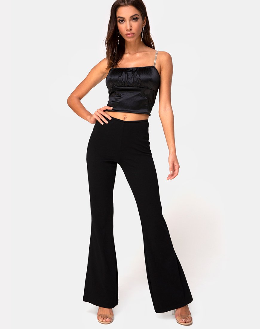 Imagen de Hearty Flare Trouser en Spandex negro