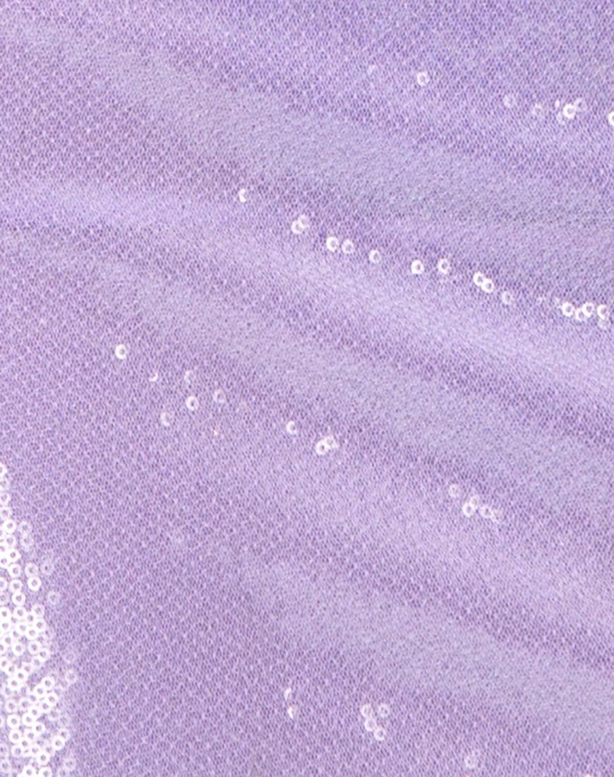 Imagen del vestido Hedi de mini lentejuelas mate lila