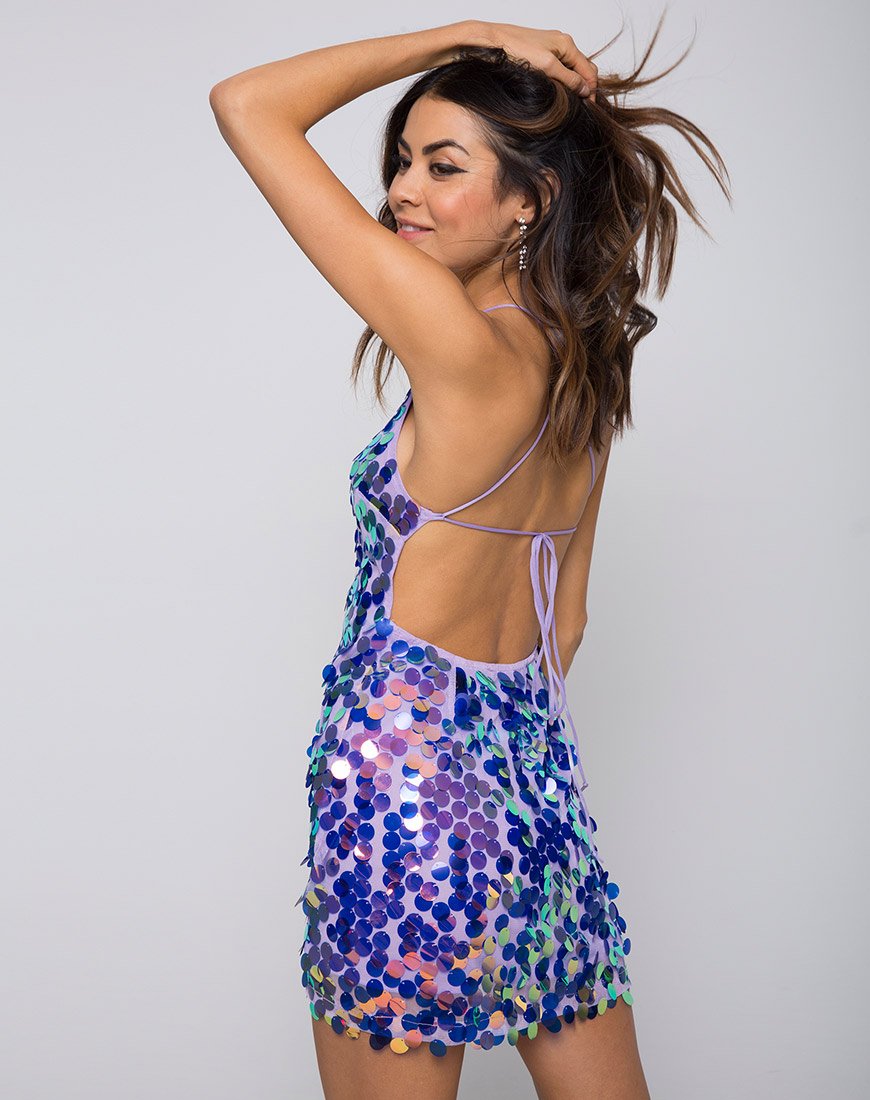 Vestido Hedi en Disco Lentejuelas Fuego