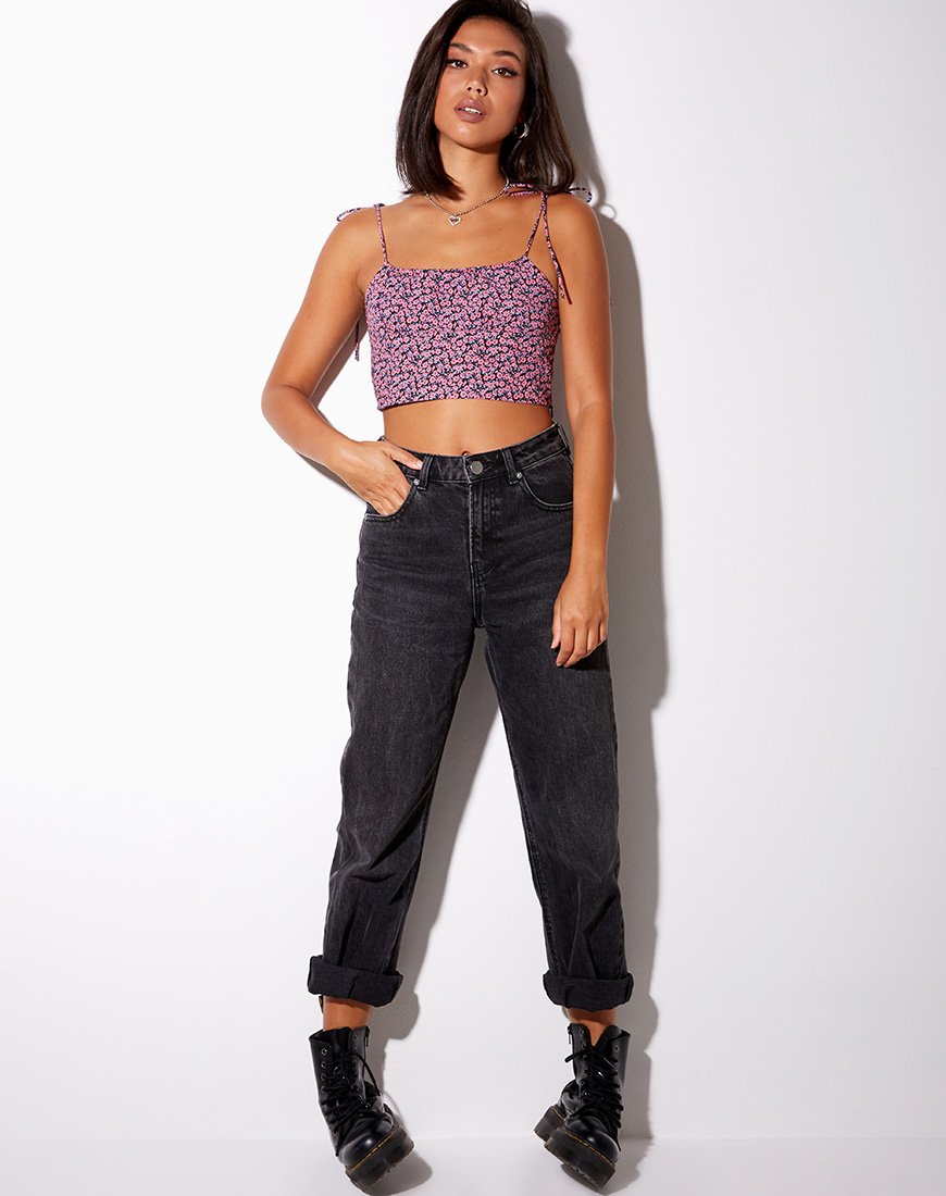 Imagen de Hemary Crop Top en Floral Fun Pink