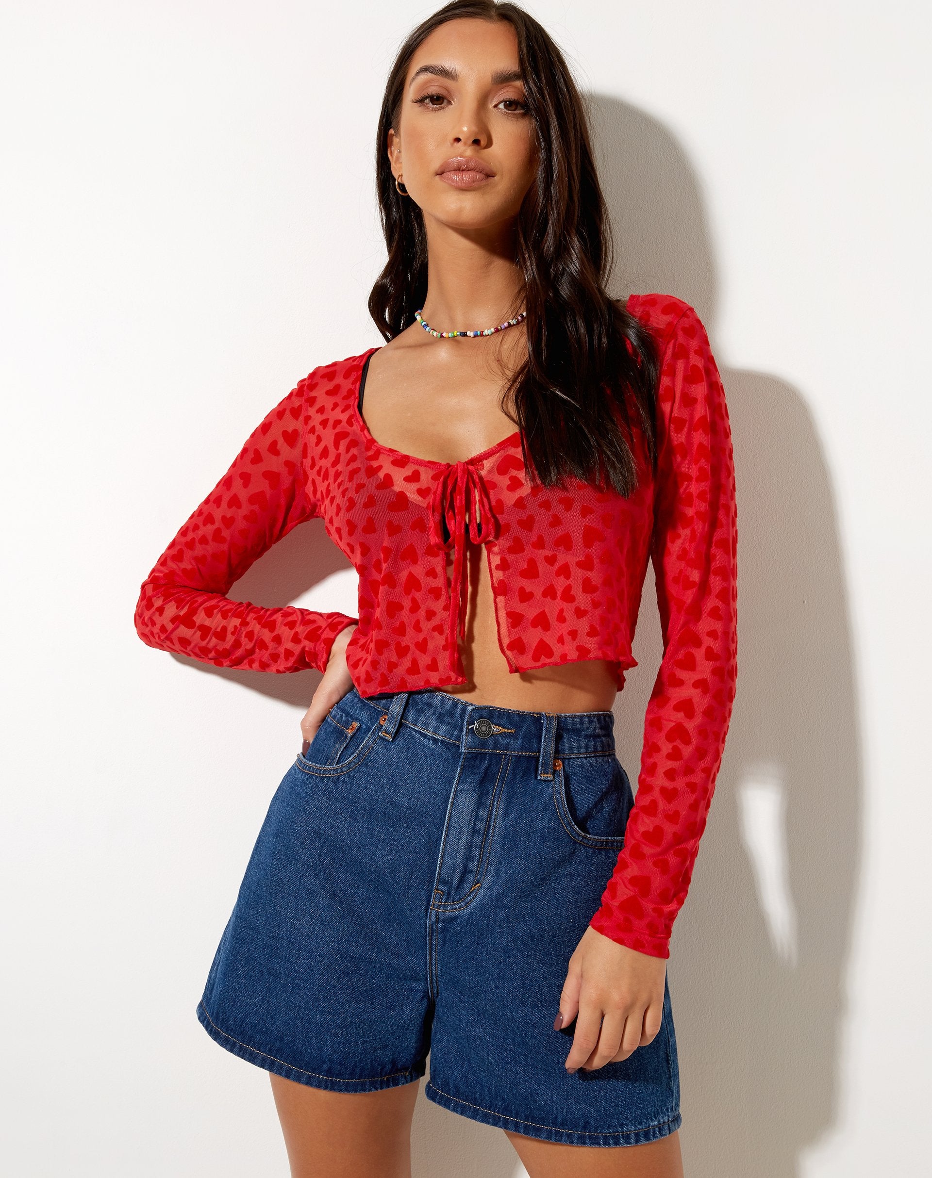 Imagen de Henry Cardi en Red Mesh Red Heart Flock