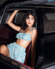 Imagen de Hepsie Crop Top en Flower Power Azul
