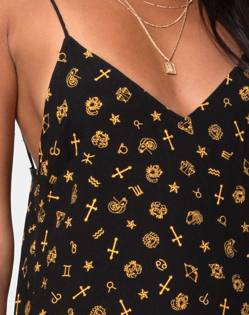 Imagen de Hermina Maxi Dress in Mini Astro Negro