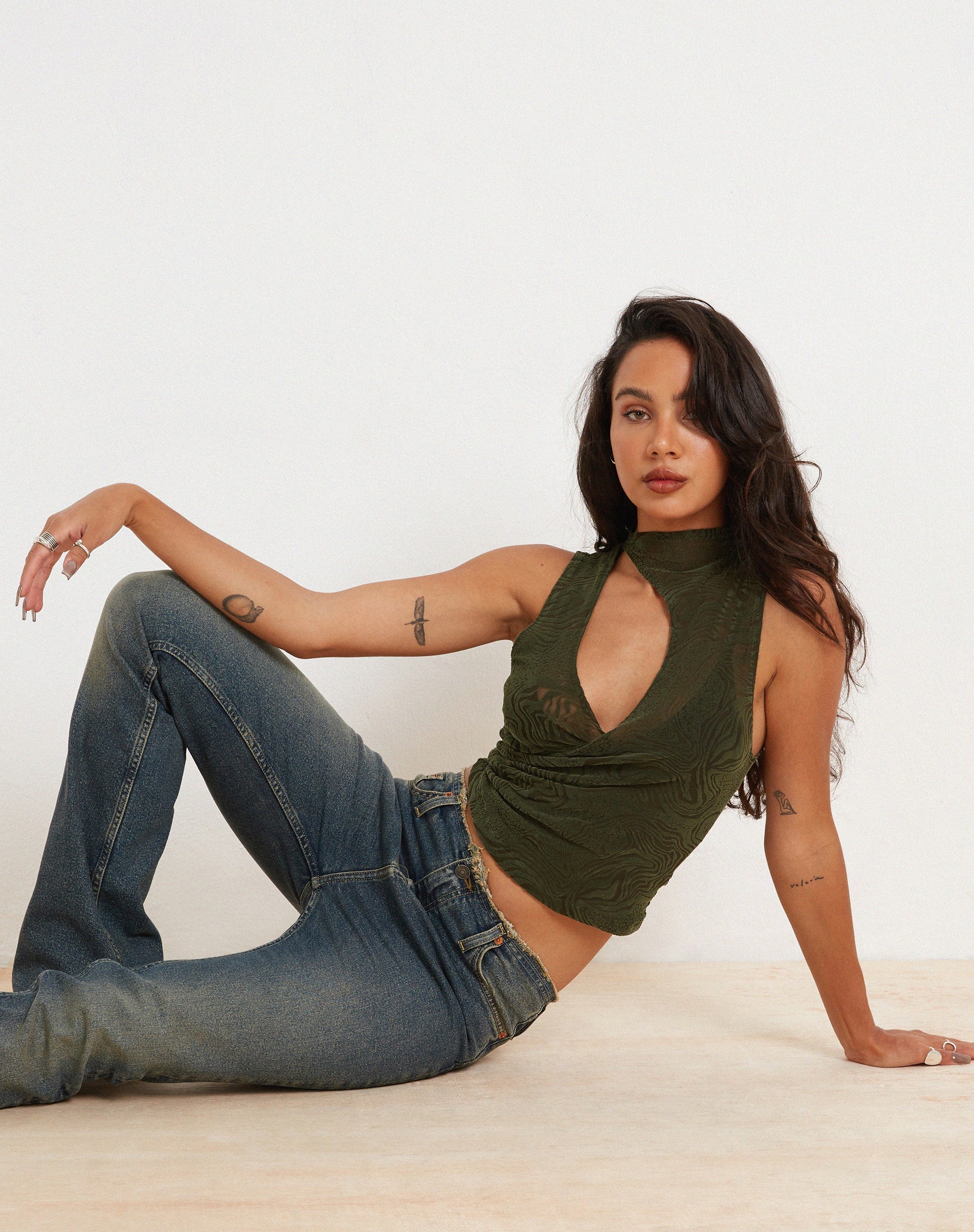 imagen de Herti Top en Mixed Animal Flock Khaki