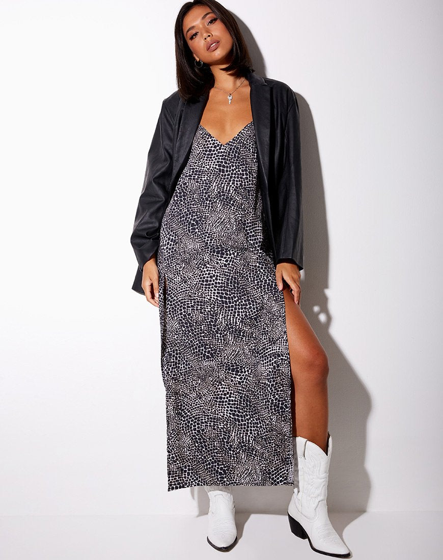 Imagen de Vestido Hime en Croc Abstracto Negro