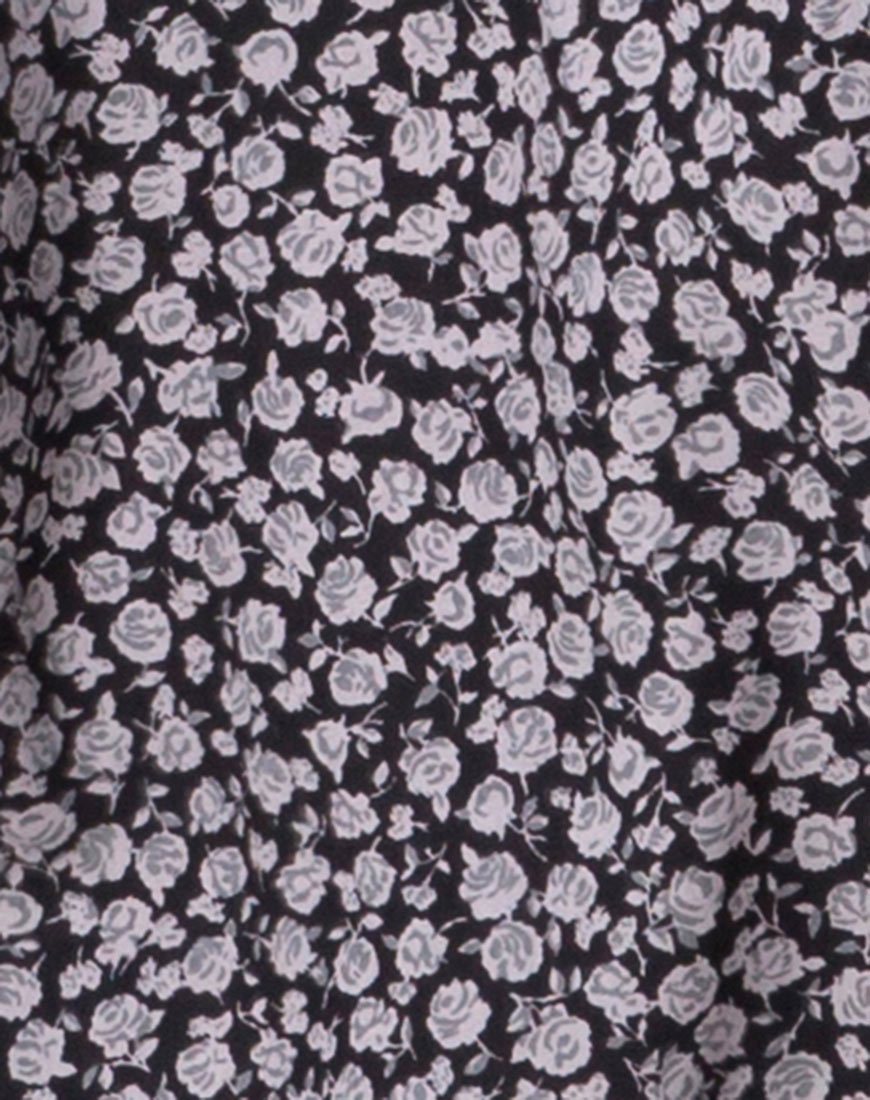 Imagen del vestido Hime en Ditsy Rose Negro