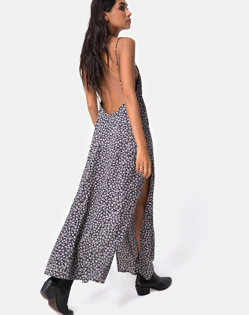 Imagen del vestido Hime en Ditsy Rose Negro