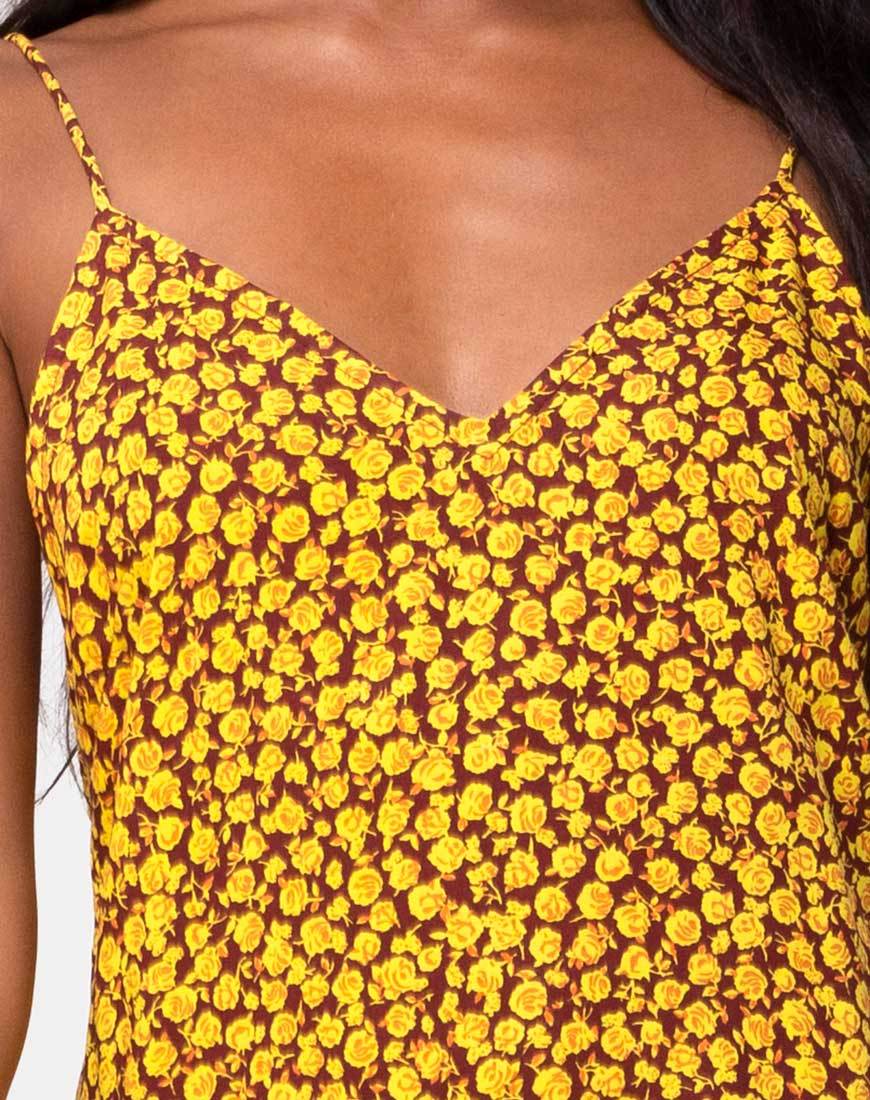 Imagen de Hime Maxi Dress in Ditsy Rose Marigold