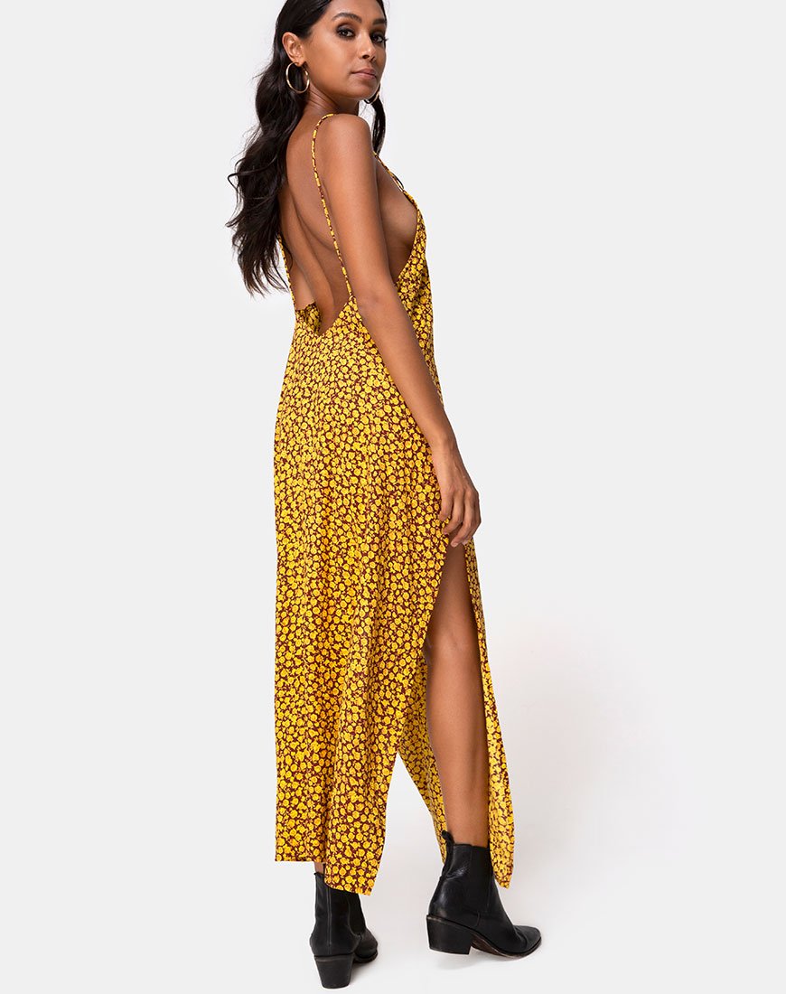 Imagen de Hime Maxi Dress in Ditsy Rose Marigold