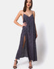 Imagen de Hime Maxi Dress in Satin Grey Rose