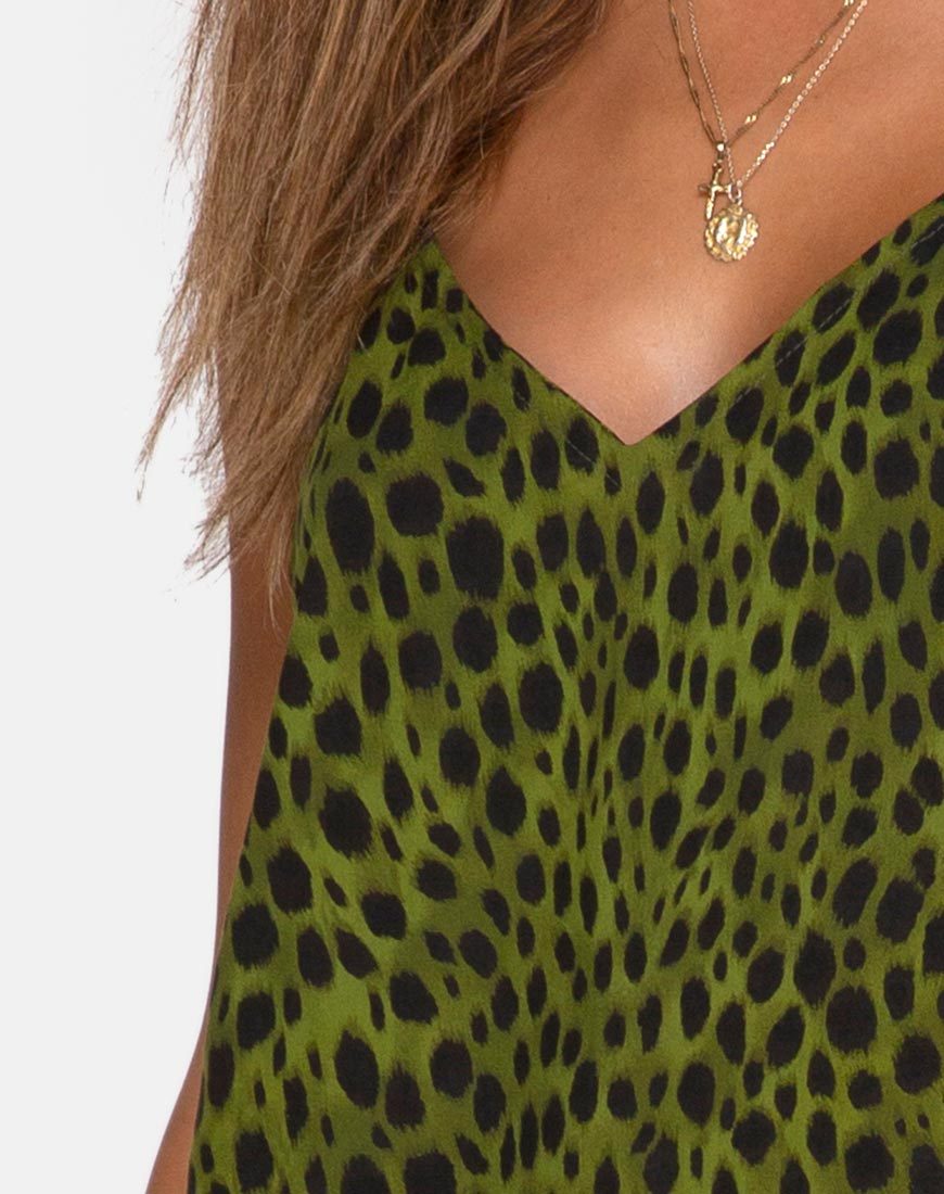 Imagen de Hime Maxi Dress in Cheetah Khaki