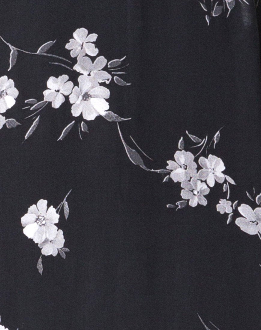Imagen de Hime Maxi Dress in Mono Flower Negro