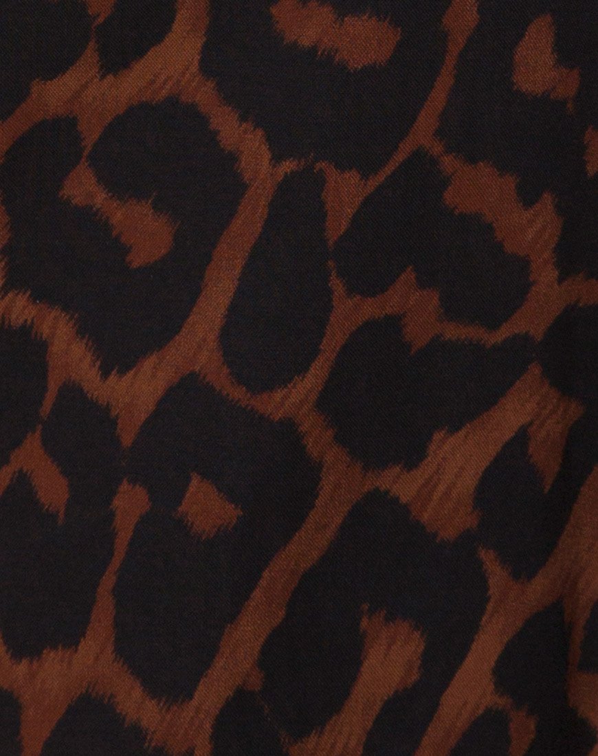 Imagen de Hime Maxi Dress in Oversize Jaguar Marrón