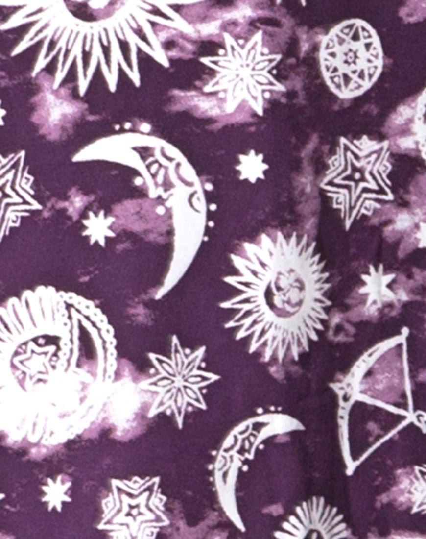 Imagen de Hime Maxi Dress in Purple Zodiac