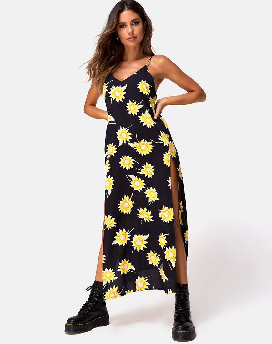 Imagen de Hime Maxi Dress in Sunny Days Negro