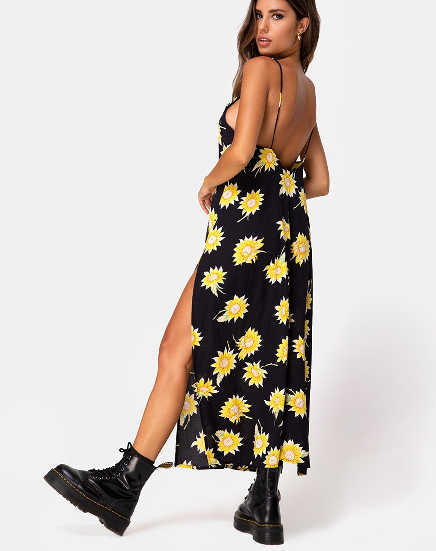 Imagen de Hime Maxi Dress in Sunny Days Negro