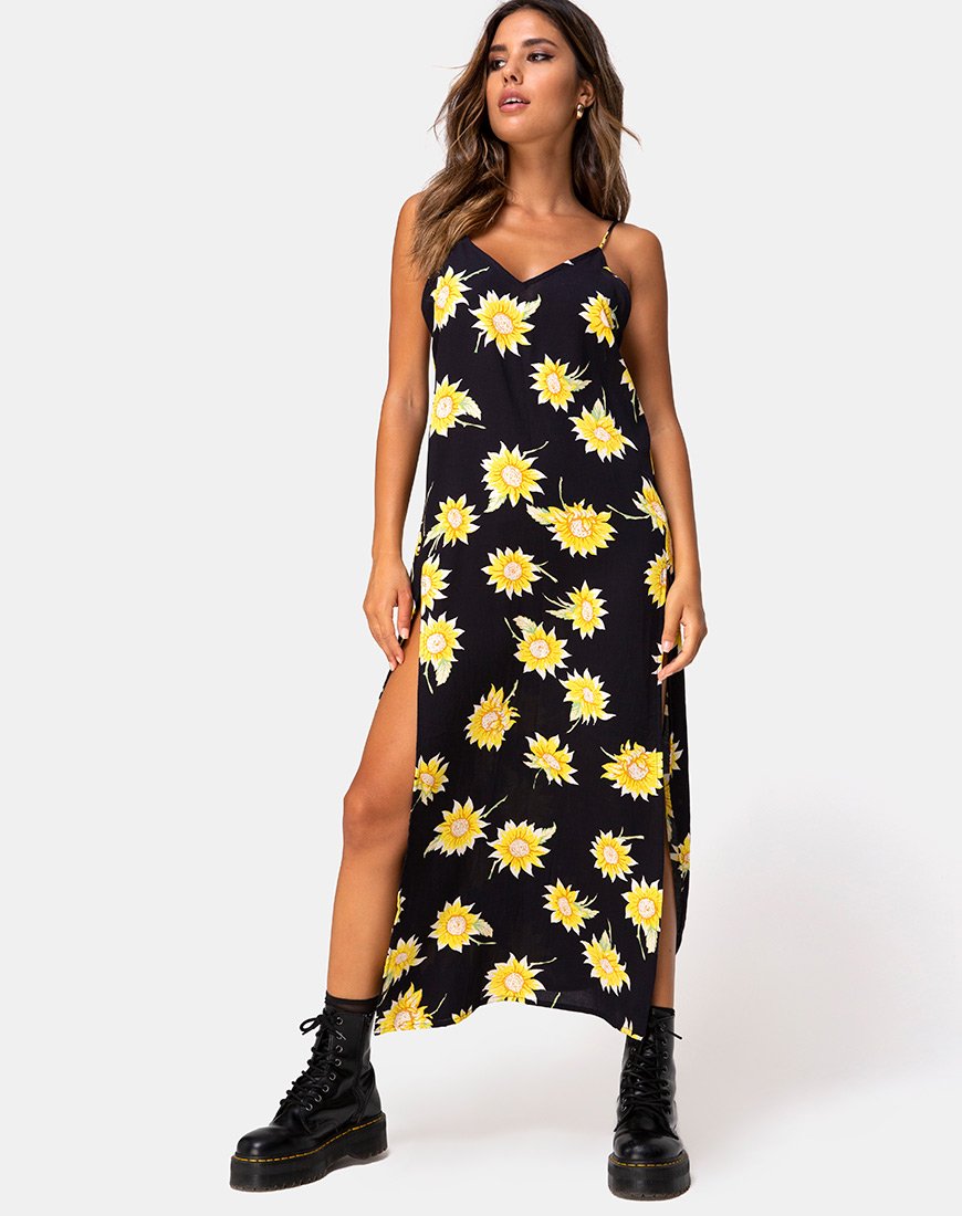 Imagen de Hime Maxi Dress in Sunny Days Negro