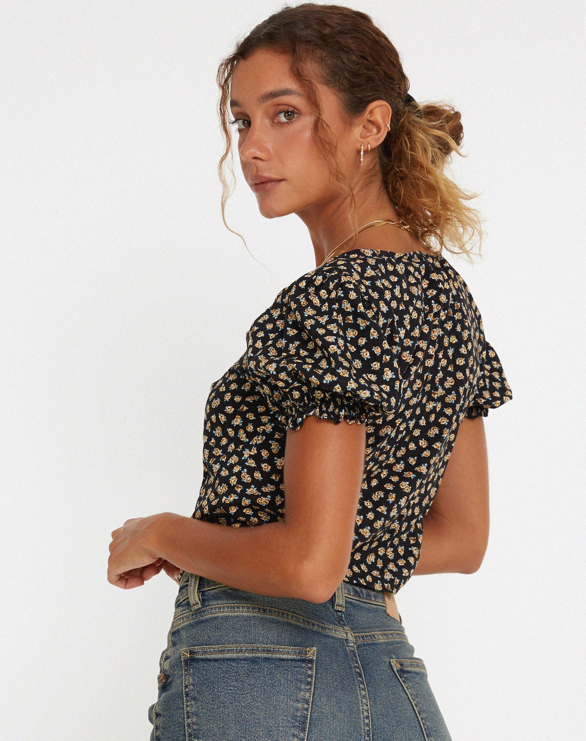 imagen de Hindia Cardi en Ditsy Floral Bronce
