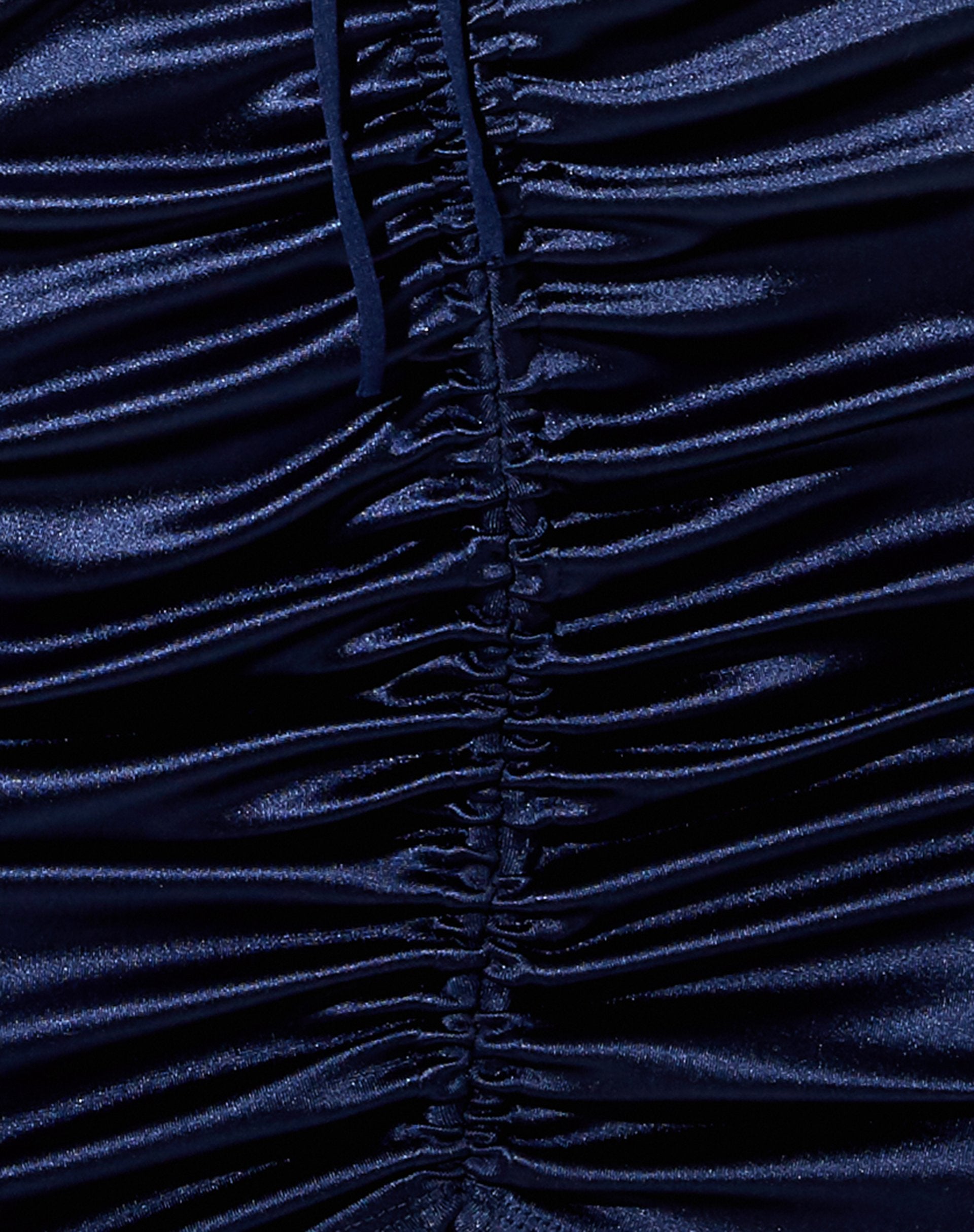 Imagen de Holie Minifalda de satén Spandex Azul tinta