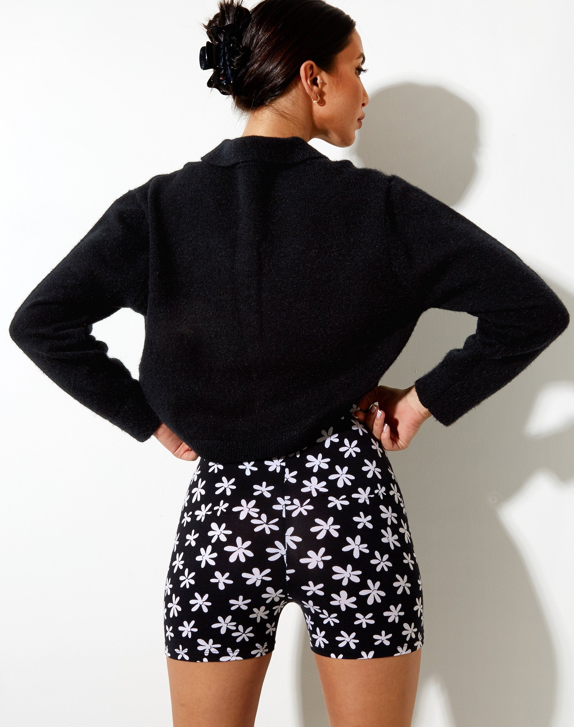 Imagen de Hot Pant in 90s Daisy Blanco y Negro
