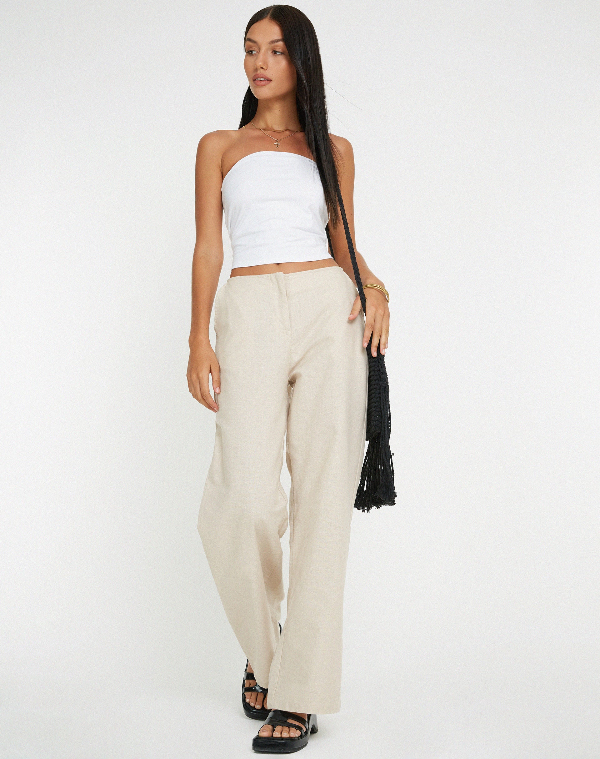 imagen de Idama Wide Leg Trouser en color crudo