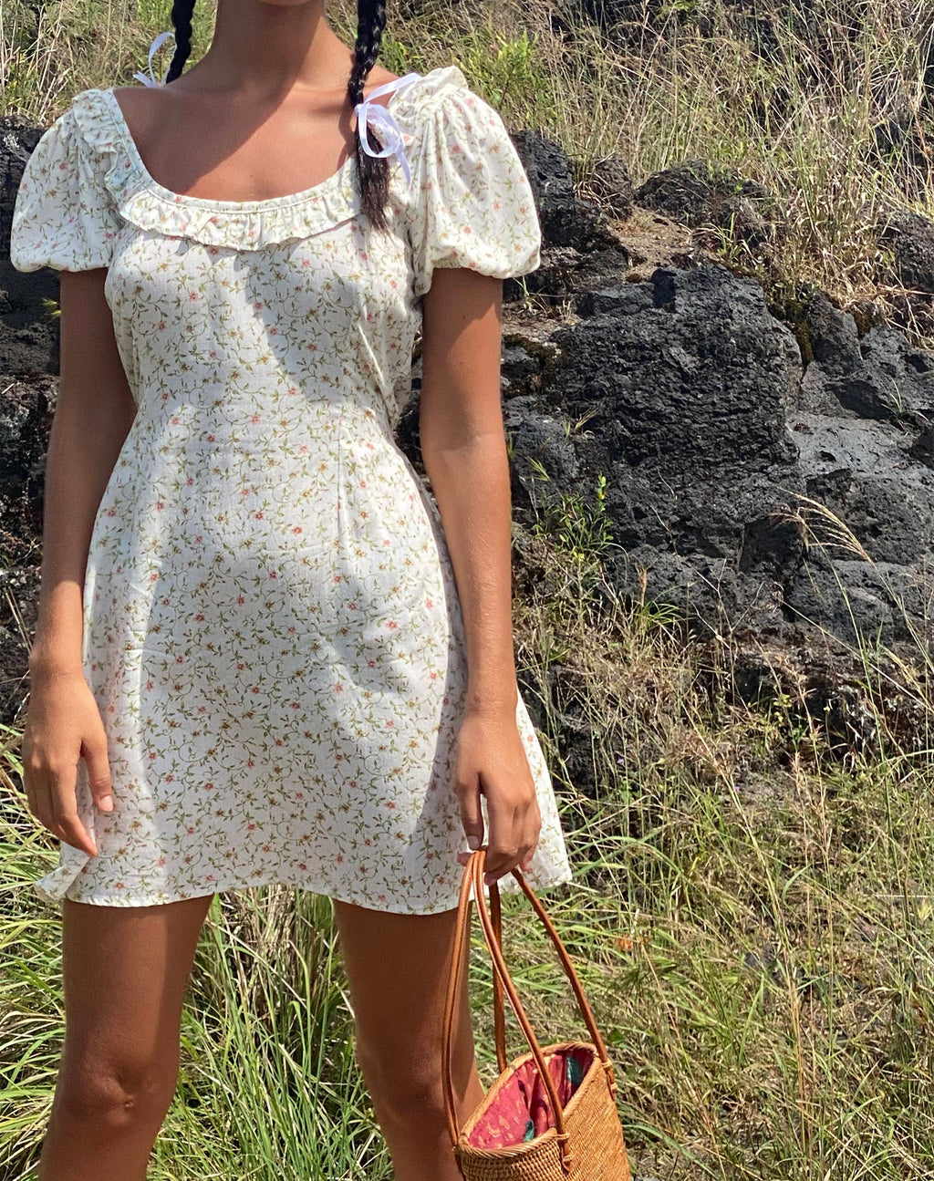 Minivestido Sasyana en Pretty Petal Ivory
