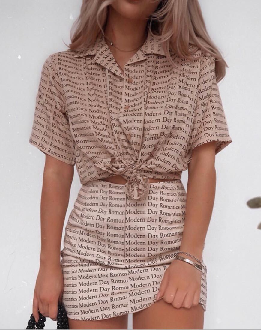 Minifalda Pelmo en Modern Day Romantics Nude